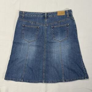 Tommy Hilfiger Womens SZ 16 Denim Jean Skirt A Line Midi Classic y2k modest